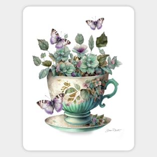 Floral Teacup Collection C Magnet